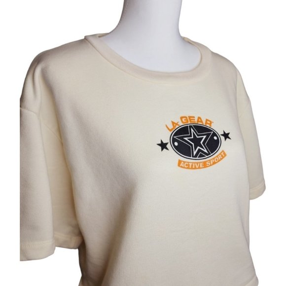 LA‎ Gear Bodywear Vintage Oversized Cropped Sweatshirt - Picture 2 of 8